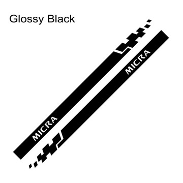 2 шт. для Nissan Micra k11 k12 k13 k14 наклейки на юбку двери автомобиля виниловая пленка Sp