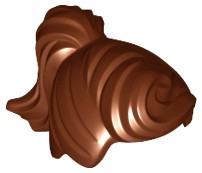 Lego Nowe Włosy Damskie Reddish Brown brązowe Falowane Kucyk 13785