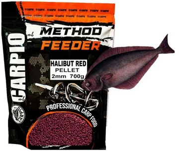 Pellet 2mm do Metody Feeder HALIBUT RED 700g Wrocław