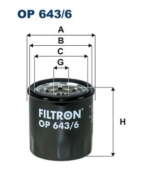 FILTRON FILTR OLEJU OP 643/6
