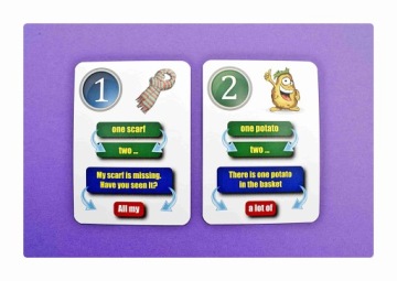 Единственное и множественное число. Веселые карточки на английском. Creativo