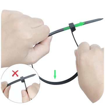 ЗАЖИМЫ 3x250мм КАБЕЛЬНЫЕ СТЯЖКИ КАБЕЛЬНЫЕ СТЯЖКИ МОЛНИИ 100 ШТ. ПРОЧНЫЕ