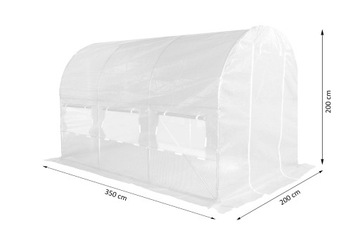 ФОЛЬГОВЫЙ ТУННЕЛЬ 2х3,5м (7м2) КАРКАС + ЗЕЛЕНАЯ ФОЛЬГА)