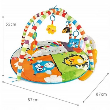 ОБРАЗОВАТЕЛЬНЫЙ КОВРИК БОЛЬШОЙ ИНТЕРАКТИВНЫЙ ПЕННЫЙ 3в1 ДЛЯ ДЕТЕЙ