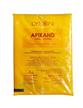 Apikand z pyłkiem - ciasto 1kg -pokarm dla pszczół