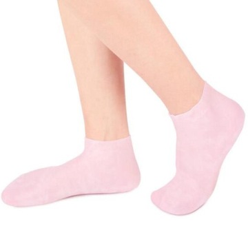 Силиконовые носки для сухой кожи Увлажняющий уход за ногами Носки Розовые L