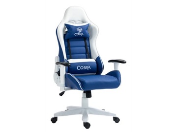 Fotel gamingowy COBRA Rebel CR204 Niebiesko-biały