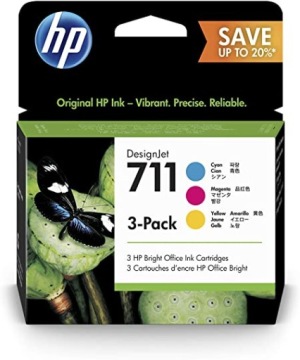 НАБОР ЧЕРНИЛ HP 711 P2V32A T120 T520, ТРИ УПАКОВКИ