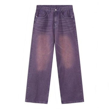 Multi-color Y2K All Match Men's Straight Jeans Ret