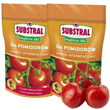 2x SUBSTRAL NAWÓZ DO POMIDORÓW POD POMIDORY MAGICZNA SIŁA OBFITE PLONY 700G