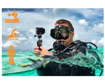 СПОРТИВНАЯ КАМЕРА GO PRO UHD 4K ДЛЯ ФОТО В ВОДЕ ДЛЯ ВЕЛОСИПЕДА, СКУТЕРА, МОТОРА