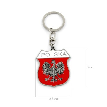 БРЕЛОК-ЩИТ С ОРЛОМ ПОЛЬША