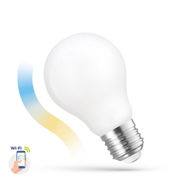 Żarówka LED E27 5W COG MILKY WiFi Tuya SMART