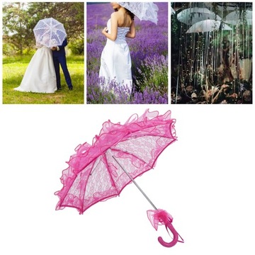 Зонтик из роз и пурпура