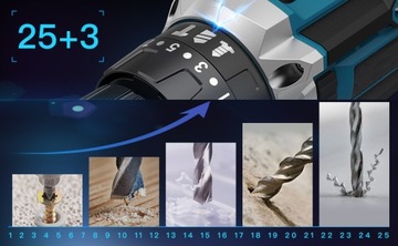 НАБОР АККУМУЛЯТОРНЫХ ОТВЕРТОК МНОГОФУНКЦИОНАЛЬНАЯ УДАРНАЯ ДРЕЛЬ 20 В + 2 АККУМУЛЯТОРА