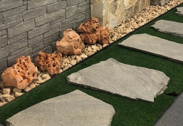 Ступени из серого камня JUMBO для неровных дорожек