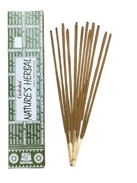 INDYJSKIE KADZIDEŁKA PYŁKOWE GOLOKA NATURE'S SERIES 2- HERBAL 15 gram