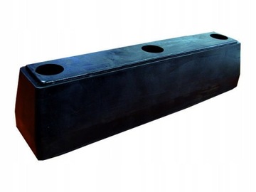 Odbój gumowy 30x6,5x7 cm - duży - 3 otwory