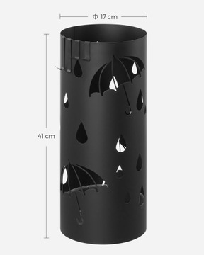 Подставка для зонтов Подставка для зонтов, металлическая корзина с крылом для сушки
