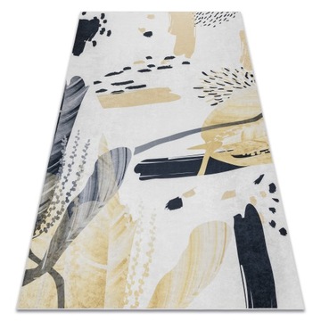 ANTYPOŚLIZGOWY DYWAN DO PRANIA 80x150 żółty #I109