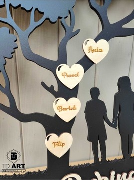 ДЕРЕВО с мхом хроботек с семьей СЕМЬЯ 40см мох хроботек ПРОЕКТ