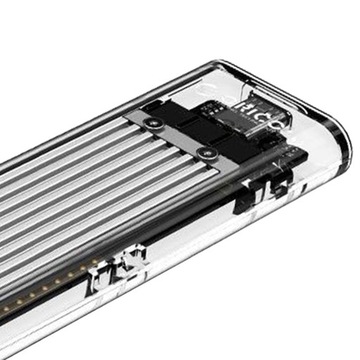 Корпус M.2, твердотельный адаптер USB 3.1 Type C, 10 Гбит/с, серебристый