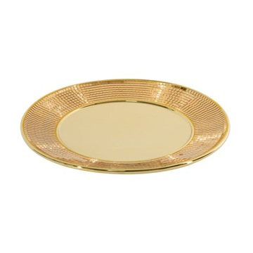 PATERA DEKORACYJNA AURORA ZŁOTA MOZAIKA 30 cm