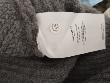 ЗАКРЫТЫЙ стильный шерстяной свитер оверсайз XL