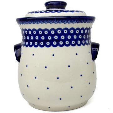 Garnek hermetyczny beczka ceramiczna do kiszenia 2,5 l ceramika Bolesławiec