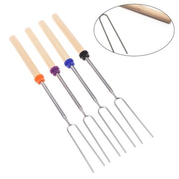 4 шт. ВИЛКА ДЛЯ ГРИЛЯ НЕРЖАВЕЮЩЕЙ СТАЛИ