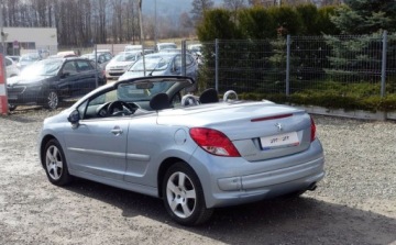 Peugeot 207 CC 1.6 VTi 120KM 2010 Peugeot 207 CC 1.6 120KM Kabriolet Zarejestrowany Klima Grzane fotele 1.6, zdjęcie 14
