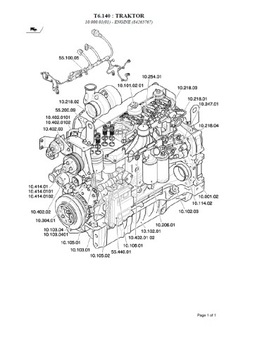 NEW HOLLAND T6 140 katalog części po Polsku