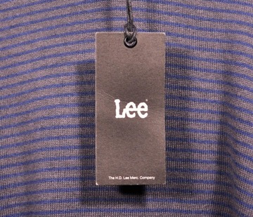 LEE sweter GREY STRIPED VNECK SWEAT _ 2XL