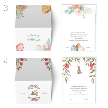 Пасхальные ОТКРЫТКИ с логотипом + конверт НОВИНКА