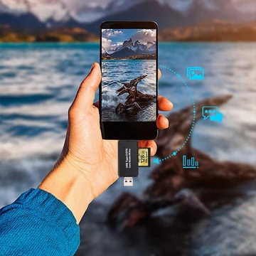 Устройство чтения карт памяти SD, microSD, USB micro, тип C