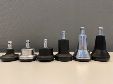 STOPKI SP34 nóżki FOTELA BIUROWEGO obrotowego STOŻKOWE trzpień fi11 5 SZTUK