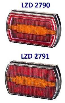 LAMPA ZESPOLONA TYLNA PRZYCZEPKA LED 12/24V MAŁA P
