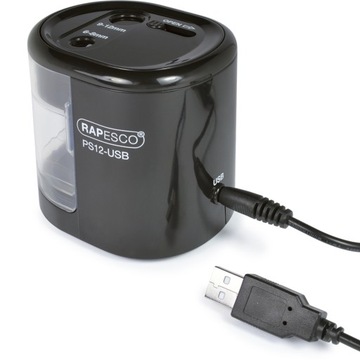 Точилка электрическая черная RAPESCO USB автомат
