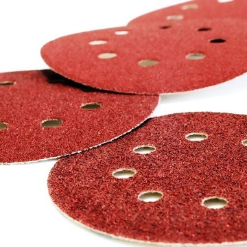 НАБОР ШЛИФОВАЛЬНОЙ БУМАГИ 125 ММ. 60 ШТ. МИКС