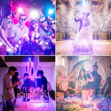 PROJEKTOR DYSKOTEKOWY KULA DISCO REFLEKTOR LASER LED RGB UV