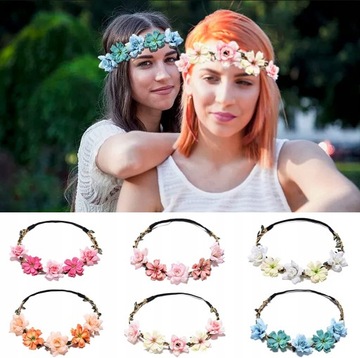 6 sztuk wianek kwiatowych do wianek komunijny