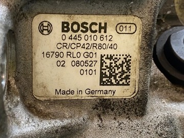 HONDA ACCORD 2200CM3 2008 PUMPY VSTŘIKOVAČE KOMBI 0445010612