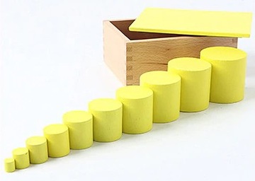 kolorowe walce - Warsztat Montessori
