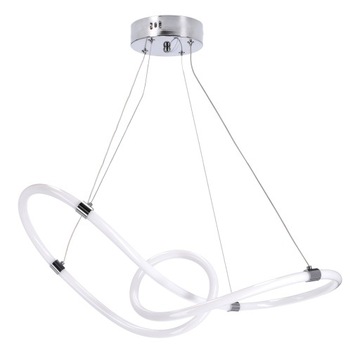 Lampa wisząca wstęga żyrandol LED MODERN 46W CHROM