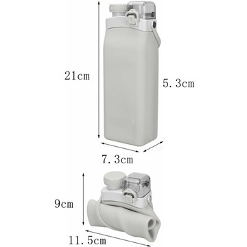 Мягкая колба 600 мл мягкая складная бутылка из мягкой воды бутылки с водой