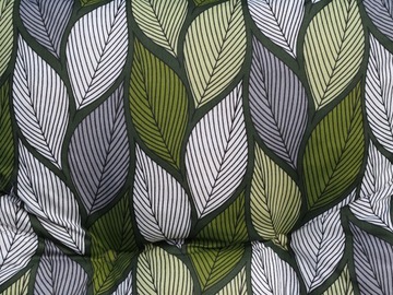 Подушка на шезлонг, кресло Толстые зеленые листья 034 Польское производство