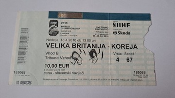 WIELKA BRYTANIA - KOREA POŁUDNIOWA 18-04-2010 - HOKEJ