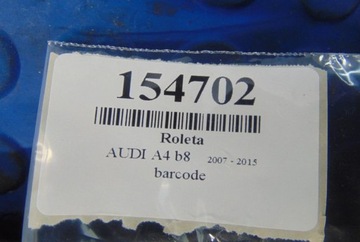 AUDI A4 B8 ROLETA KUFRU KOMBI 8K9863553