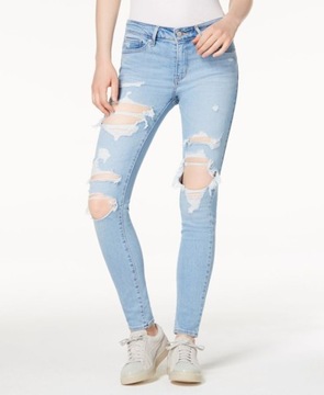 Levi’s 711 Jeansy Super Skinny Jeans z dziurami spodnie jeansowe damskie 24