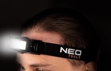 NEO Перезаряжаемый налобный фонарь, датчик 180 лм